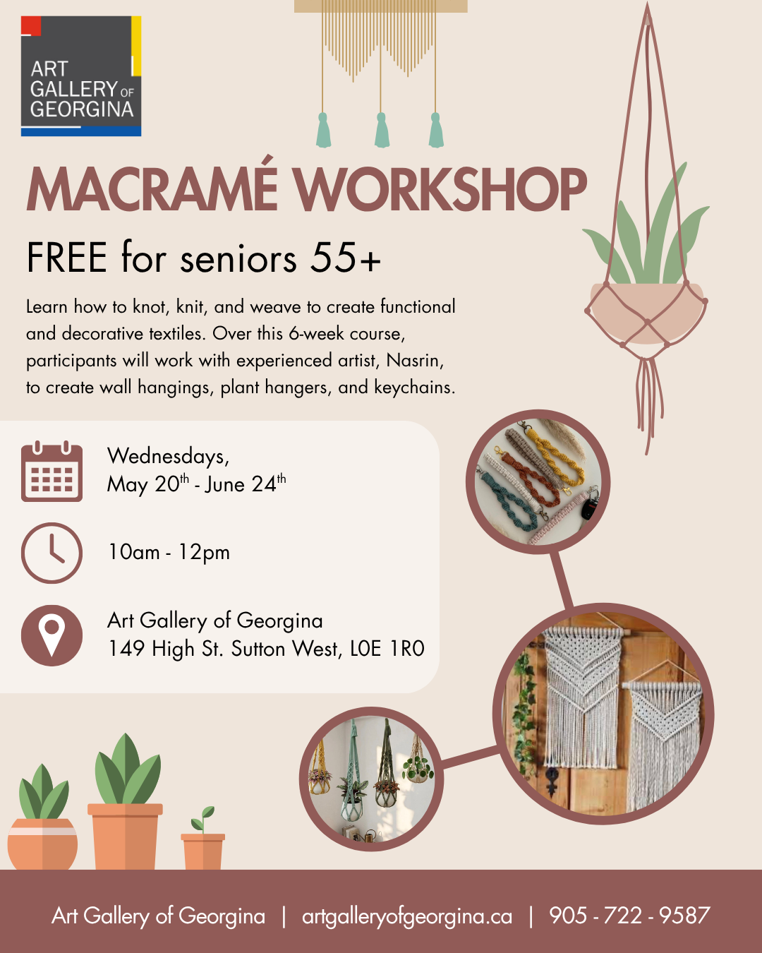 Macramé with Nasrin | FREE for seniors 55+