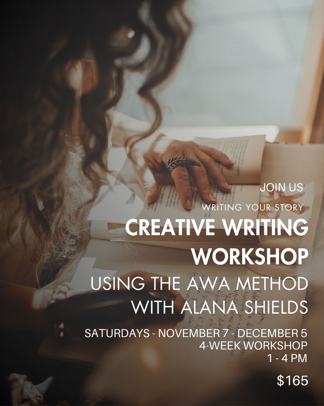 WRITING YOUR STORY - Creative Writing Workshop: Using the AWA Method