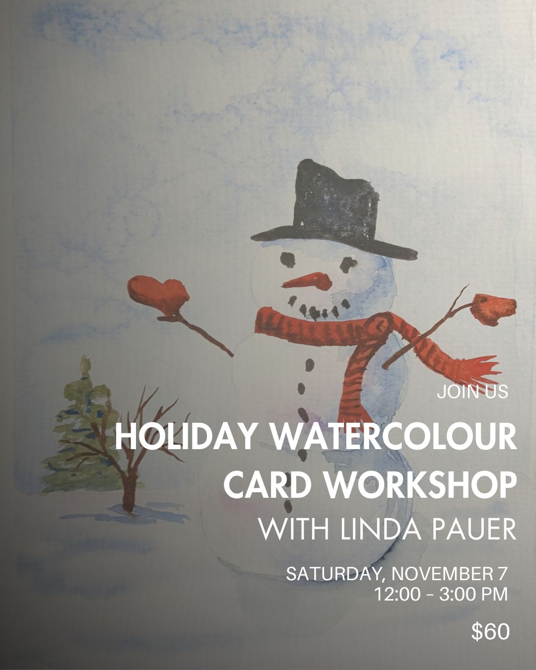 Holiday Watercolour Card Workshop with Linda Pauer